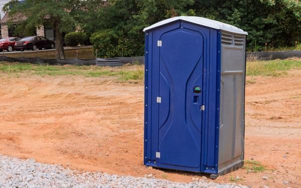 short-term portable toilets should be serviced regularly, generally once a week